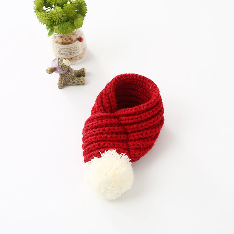 🧣🐶 ふわふわウール・ペット用スカーフ(犬・猫用)