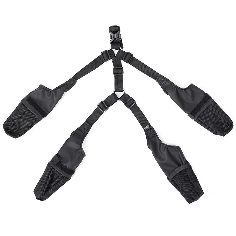 お散歩・アウトドアに最適!通気性◎やわらか素材の足元プロテクター 防水ドッグシューズ