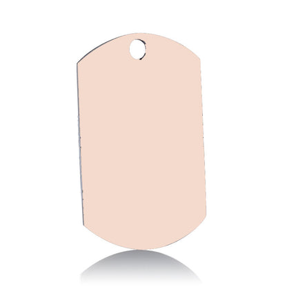 【デザイン豊富】🐾小さなペンダント風・迷子防止ネームタグ（チタン製）