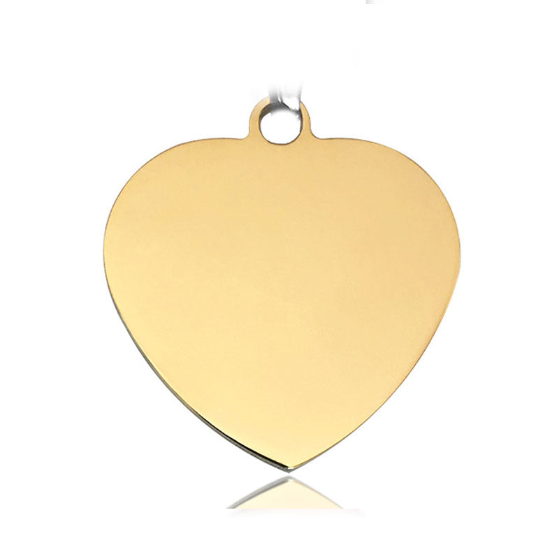 【デザイン豊富】🐾小さなペンダント風・迷子防止ネームタグ（チタン製）