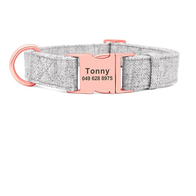 🐶🔒 名入れ可・迷子防止ドッグカラー（首輪）／軽量ノンウーブン (不織布) 素材