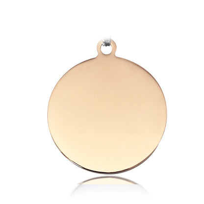 【デザイン豊富】🐾小さなペンダント風・迷子防止ネームタグ（チタン製）