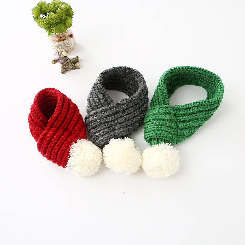 🧣🐶 ふわふわウール・ペット用スカーフ（犬・猫用）