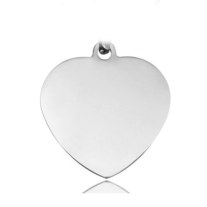 【デザイン豊富】🐾小さなペンダント風・迷子防止ネームタグ（チタン製）