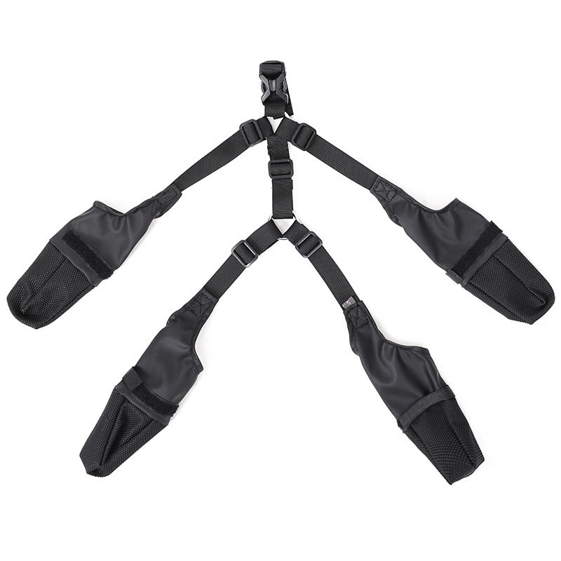 お散歩・アウトドアに最適！通気性◎やわらか素材の足元プロテクター 防水ドッグシューズ