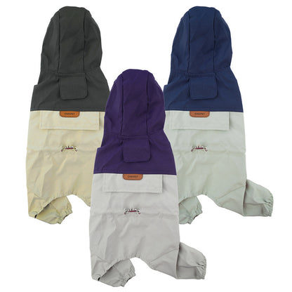 🌧🐶 小型〜中型犬用 おしゃれ4脚レインコート（軽量・防水）